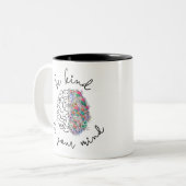 心に優しいフローラ脳の健康 ツートーンマグカップ (正面左)