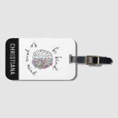 心に優しいフローラ脳の健康 ラゲッジタグ (正面横)