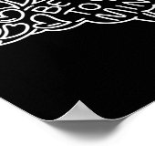 心に優しいメンタルヘルス認識度ハート ポスター (角)