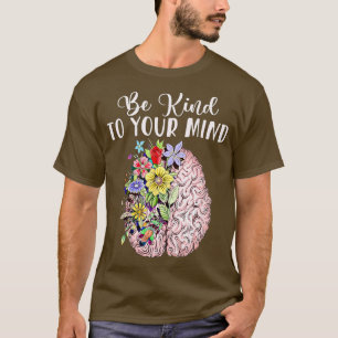 心に優しいメンタルヘルス認識度レインブ Tシャツ