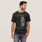 心に優しいレトログリーンメンタルヘルス阿波 Tシャツ (正面フル)