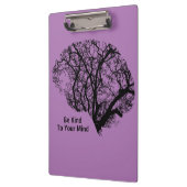 心に優しい紫色の脳のクリップボード クリップボード (左)