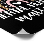 心に優しい虹のメンタルヘルス問題 ポスター (角)