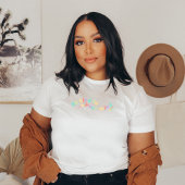 心に優しい |かわいいスターズピーチキャンディ Tシャツ