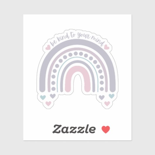 心に優しい |レインボーフランスのグレイ シール (シート)