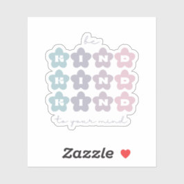 心に優しい |レトロの花フランスの灰色 シール