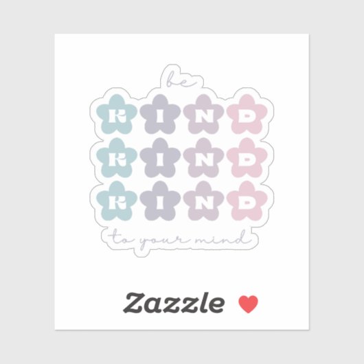 心に優しい |レトロの花フランスの灰色 シール (シート)