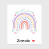 心に優しい | Rainbow Peach Candy シール (シート)