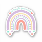 心に優しい | Rainbow Peach Candy シール (正面)