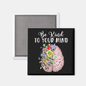 心に優しく心に秘める自閉症が待っている マグネット (正面/裏面)