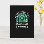 心に優しく心の健康を認識度 カード (黄色い花)