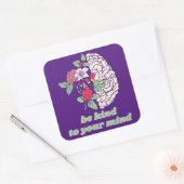 心に優しく心を癒す認識度 スクエアシール (封筒)