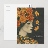 心に優しく思う芸術的 ポストカード (正面/裏面)