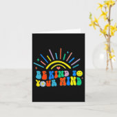 心に優しく考える精神的な健康問題 カード (黄色い花)