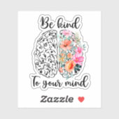 心に優しく、心に配慮し、精神的な健康を保つ シール (シート)