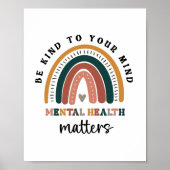 心に優しく、心の健康が重要 ポスター (正面)