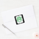 心に優しく、精神的な健康、自閉症 スクエアシール (封筒)