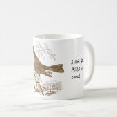 心に希望を 鳥の歌 コーヒーマグカップ (正面右)