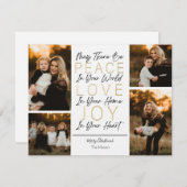 心に平和 愛と喜びを シーズンカード (正面/裏面)