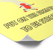 心に強い信仰の具材を身に着ける ポスター (角)