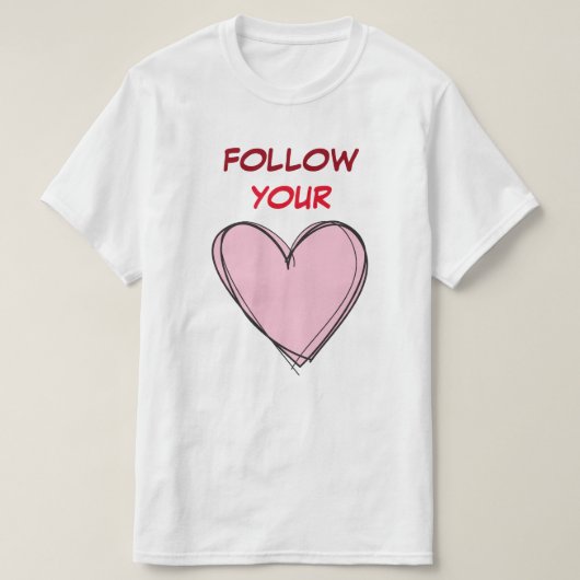 心に従え Tシャツ (デザイン正面)