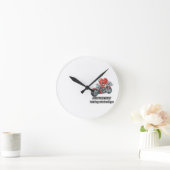 心に従って、脳も連れて行け ラウンド壁時計 (ホーム)