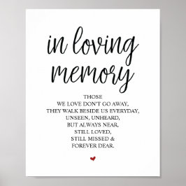 心に愛の記憶 メモリアルサイン ポスター