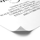 心に愛の記憶 記念プレート ポスター (角)