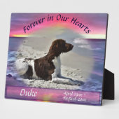 心に残るペットメモリアル サンセット 0911 フォトプラーク (側面)