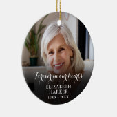 心に残るメモリアルフォト セラミックオーナメント (右)