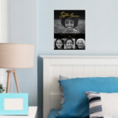 心に残る写真 黒の葬儀 遺影 箔ポスター (インサイチュ (寝室))