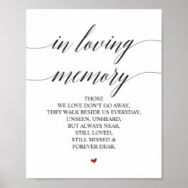 心に残る愛のメモリアルサイン ポスター