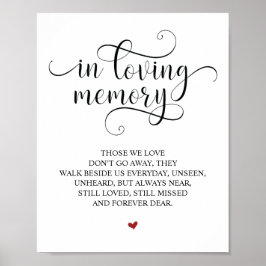 心に残る愛のメモリアルサイン ポスター