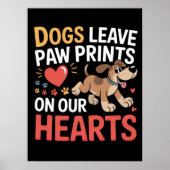 心に残る犬の足跡 ポスター (正面)