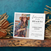 心に残る 思い出の写真 永遠に私たちの心の中に フォトプラーク (側面)