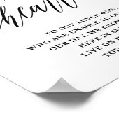 心に永遠にメモリアル ウェディングサイン ポスター (角)