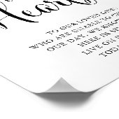 心に永遠にメモリアル ウェディングサイン ポスター (角)