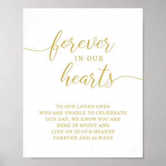 心に永遠にメモリアル ウェディング サイン (正面)
