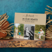 心に永遠にメモリアル フォト ニュートラルベージュ フォトプラーク (側面)