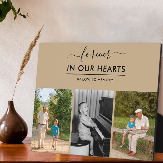 心に永遠にメモリアル フォト ニュートラルベージュ フォトプラーク