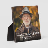 心に永遠に刻む タイポグラフィー 追悼 フォト フォトプラーク (正面)