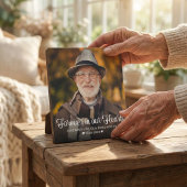 心に永遠に刻む タイポグラフィー 追悼 フォト フォトプラーク