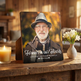 心に永遠に刻む タイポグラフィー 追悼 フォト フォトプラーク