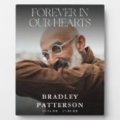 心に永遠に刻む 写真付き追悼プレート フォトプラーク (正面)