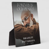 心に永遠に刻む 写真付き追悼プレート フォトプラーク (側面)