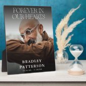 心に永遠に刻む 墓写真メモリアルトリビュート フォトプラーク (側面)