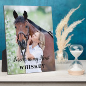 心に永遠に残るカスタム馬写真メモリアル フォトプラーク (側面)