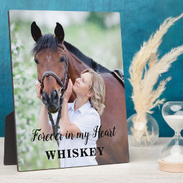 心に永遠に残るカスタム馬写真メモリアル フォトプラーク