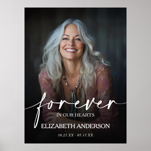 心に永遠に残る フォト メモリアル ポスター (正面)