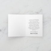 心に永遠に留まるペットの追悼 現代的な写真 サンキューカード (内部)